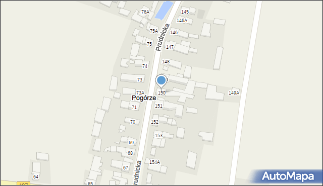 Pogórze, Pogórze, 150, mapa Pogórze