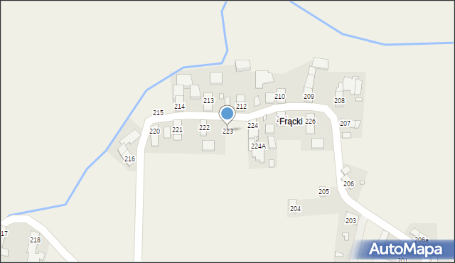 Pogórze, Pogórze, 223, mapa Pogórze