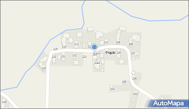 Pogórze, Pogórze, 224, mapa Pogórze