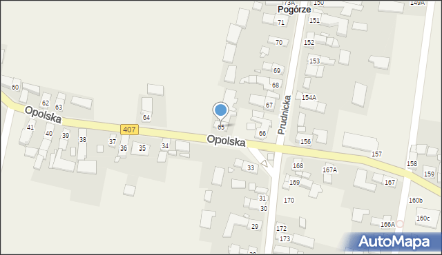 Pogórze, Pogórze, 65, mapa Pogórze