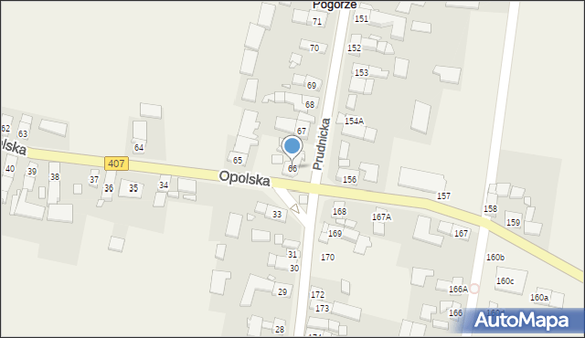 Pogórze, Pogórze, 66, mapa Pogórze