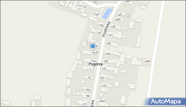 Pogórze, Pogórze, 73, mapa Pogórze