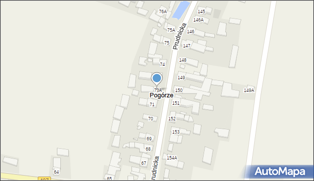 Pogórze, Pogórze, 73A, mapa Pogórze