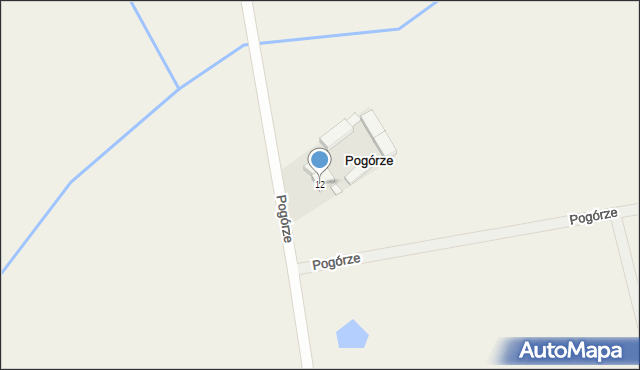 Pogórze, Pogórze, 12, mapa Pogórze