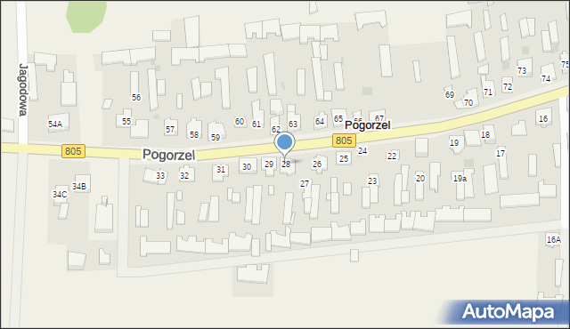 Pogorzel, Pogorzel, 28, mapa Pogorzel