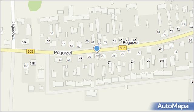 Pogorzel, Pogorzel, 29, mapa Pogorzel