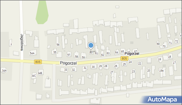 Pogorzel, Pogorzel, 60, mapa Pogorzel