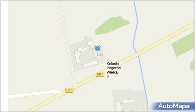 Pogorzel Wielka, Pogorzel Wielka, 2, mapa Pogorzel Wielka