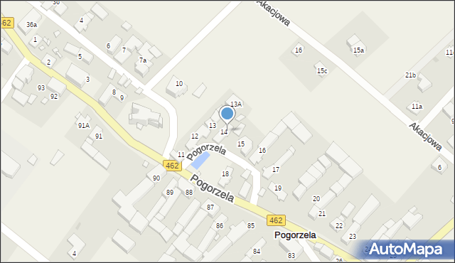 Pogorzela, Pogorzela, 14A, mapa Pogorzela