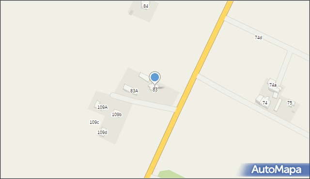 Pogorzelec, Pogorzelec, 83, mapa Pogorzelec