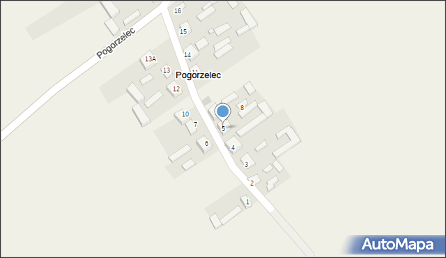 Pogorzelec, Pogorzelec, 5, mapa Pogorzelec