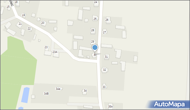 Pogorzelec, Pogorzelec, 30, mapa Pogorzelec
