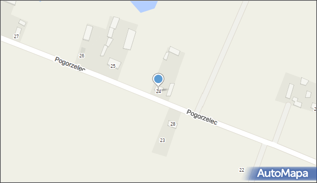 Pogorzelec, Pogorzelec, 24, mapa Pogorzelec