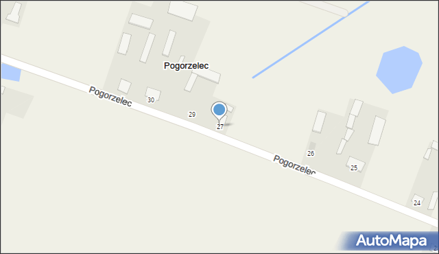 Pogorzelec, Pogorzelec, 27, mapa Pogorzelec