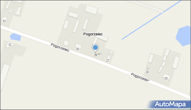 Pogorzelec, Pogorzelec, 29, mapa Pogorzelec