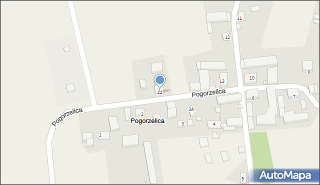 Pogorzelica, Pogorzelica, 14, mapa Pogorzelica