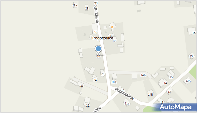 Pogorzelice, Pogorzelice, 26, mapa Pogorzelice