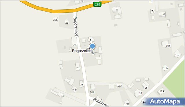 Pogorzelice, Pogorzelice, 9, mapa Pogorzelice