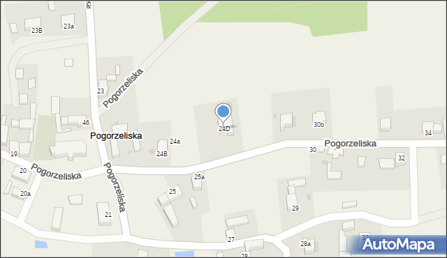 Pogorzeliska, Pogorzeliska, 24D, mapa Pogorzeliska