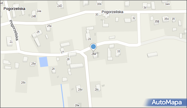 Pogorzeliska, Pogorzeliska, 28a, mapa Pogorzeliska