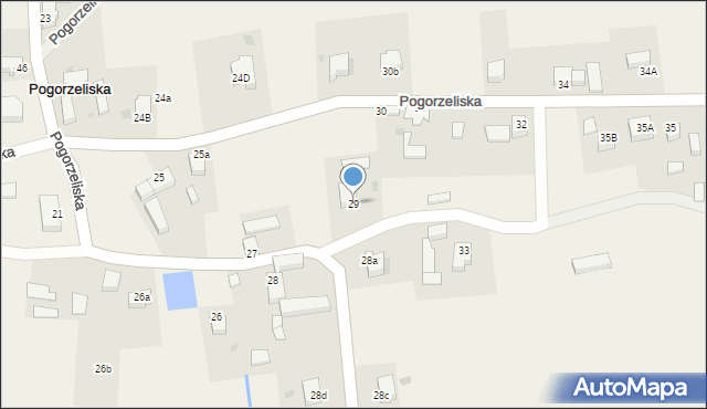 Pogorzeliska, Pogorzeliska, 29, mapa Pogorzeliska