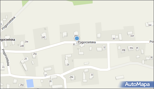 Pogorzeliska, Pogorzeliska, 30A, mapa Pogorzeliska