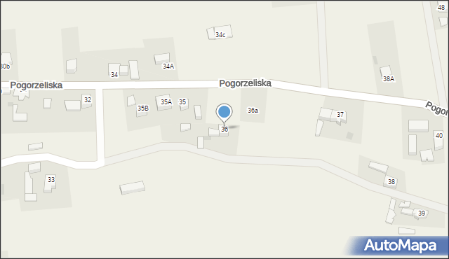 Pogorzeliska, Pogorzeliska, 36, mapa Pogorzeliska