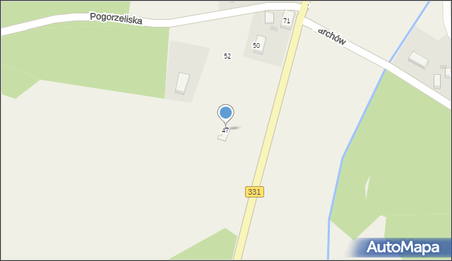 Pogorzeliska, Pogorzeliska, 47, mapa Pogorzeliska