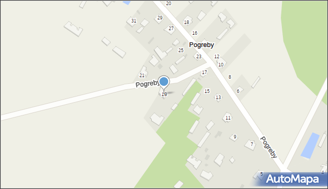 Pogreby, Pogreby, 19, mapa Pogreby