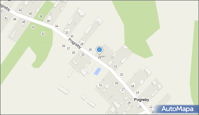 Pogreby, Pogreby, 24, mapa Pogreby