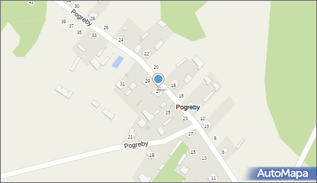 Pogreby, Pogreby, 27, mapa Pogreby