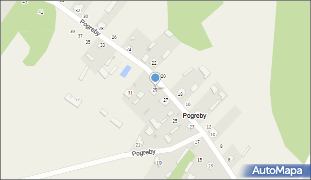 Pogreby, Pogreby, 29, mapa Pogreby