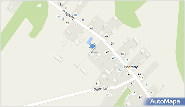 Pogreby, Pogreby, 31, mapa Pogreby