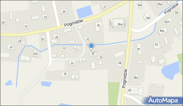 Pogrodzie, Pogrodzie, 30A, mapa Pogrodzie