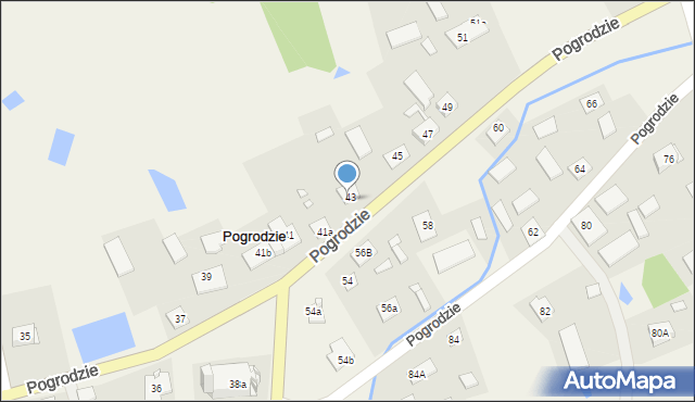 Pogrodzie, Pogrodzie, 43A, mapa Pogrodzie