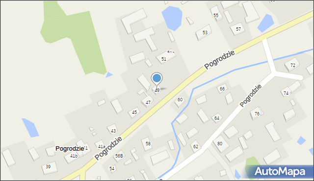 Pogrodzie, Pogrodzie, 49, mapa Pogrodzie