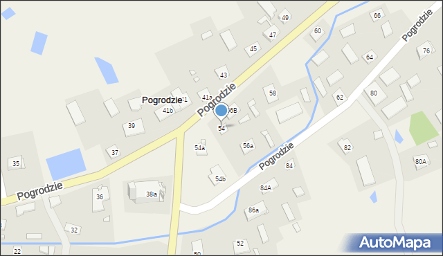 Pogrodzie, Pogrodzie, 54, mapa Pogrodzie