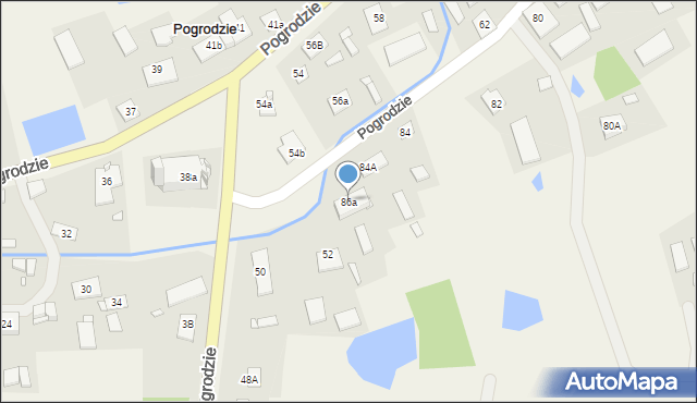 Pogrodzie, Pogrodzie, 86a, mapa Pogrodzie