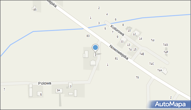 Pogroszew-Kolonia, Polowa, 2, mapa Pogroszew-Kolonia