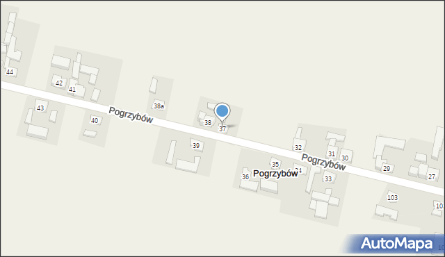 Pogrzybów, Pogrzybów, 37, mapa Pogrzybów