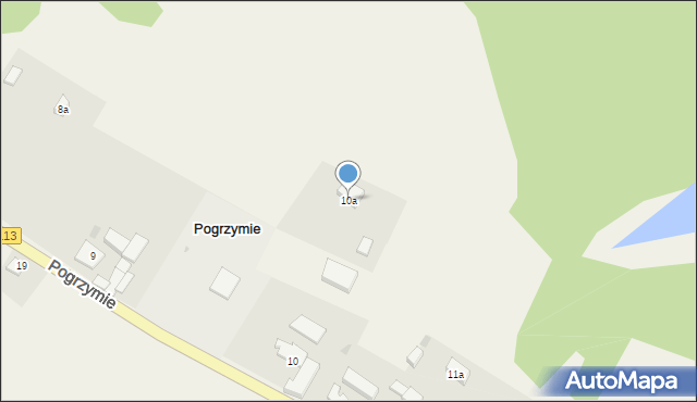 Pogrzymie, Pogrzymie, 10a, mapa Pogrzymie