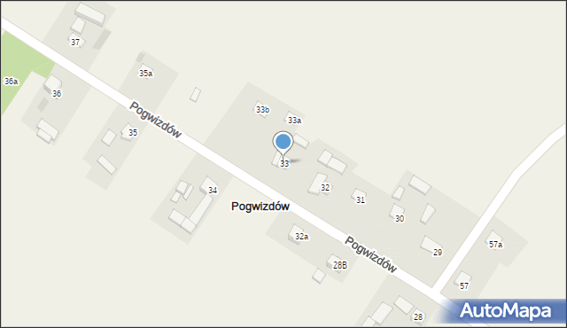 Pogwizdów, Pogwizdów, 33, mapa Pogwizdów