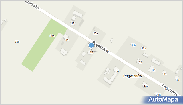 Pogwizdów, Pogwizdów, 35, mapa Pogwizdów