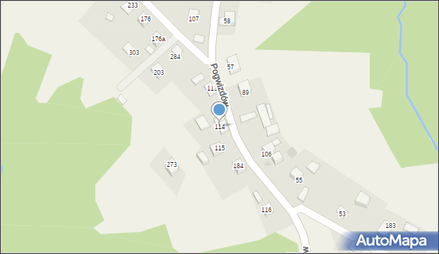 Pogwizdów, Pogwizdów, 114, mapa Pogwizdów