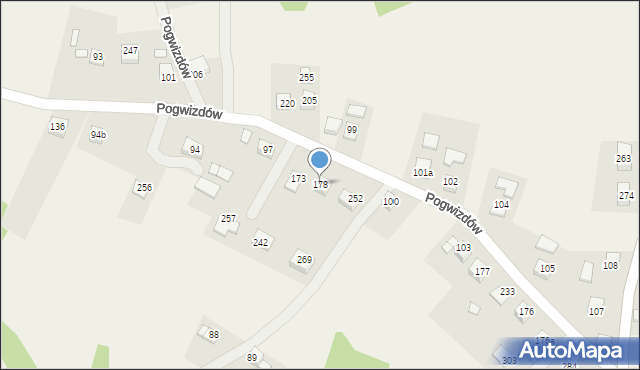 Pogwizdów, Pogwizdów, 17B, mapa Pogwizdów