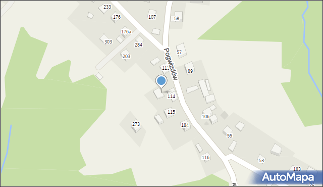 Pogwizdów, Pogwizdów, 223, mapa Pogwizdów