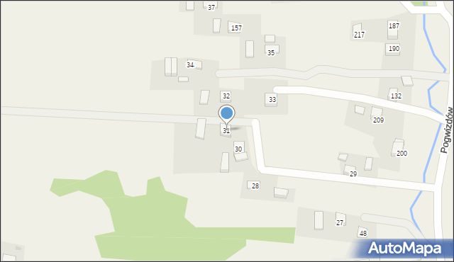 Pogwizdów, Pogwizdów, 31, mapa Pogwizdów