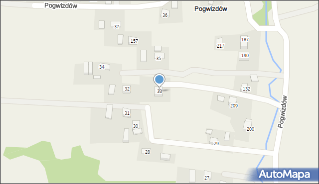 Pogwizdów, Pogwizdów, 33, mapa Pogwizdów