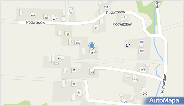 Pogwizdów, Pogwizdów, 35, mapa Pogwizdów