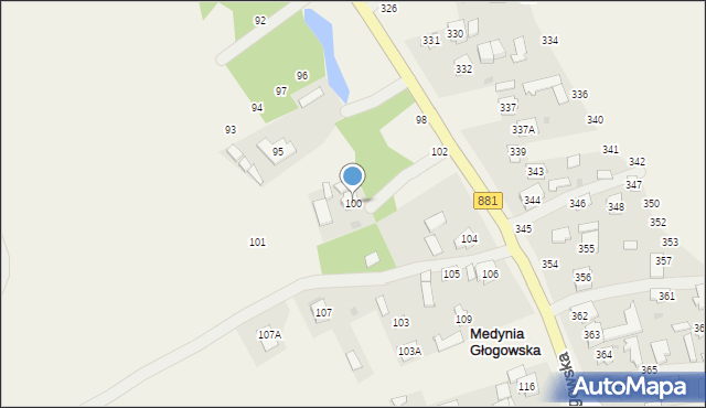 Pogwizdów, Pogwizdów, 100, mapa Pogwizdów
